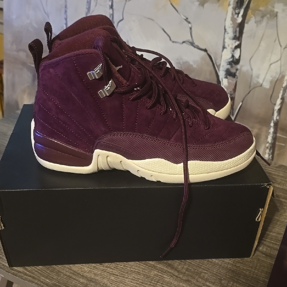 Air Jordan 12 Retro Purple High-Top Sneakers #8